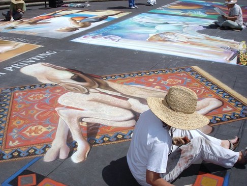 i Madonnari, chalk drawing